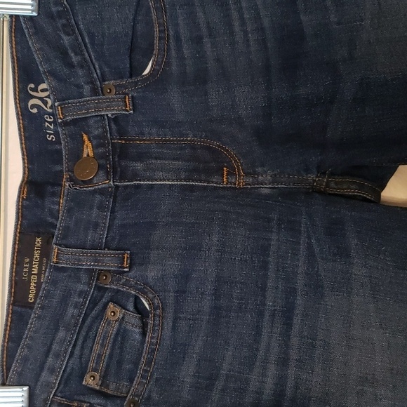 J. Crew Cropped Matchstick Jeans Straight Leg Medium Wash Blue - Picture 3 of 8